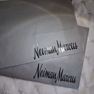 Neiman Marcus Silver and Black Luxury Shopping Bags